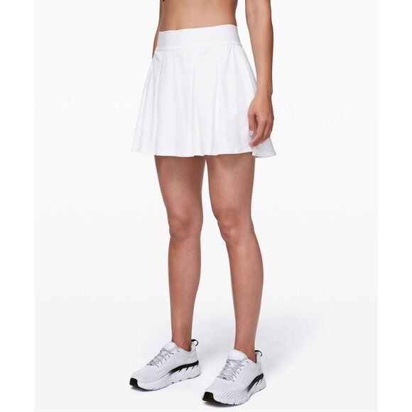 Lululemon Tennis Time Skirt 15" White Size 10 - Picture 1 of 10
